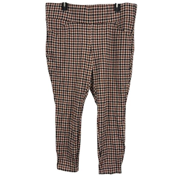 Torrid Studio Pull On Pocket Pixie Ponte Skinny Houndstooth Stretch Pants sz 2X - Picture 1 of 16